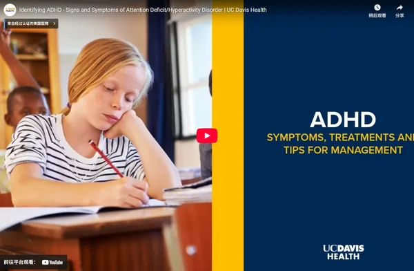Signs and Symptoms of Attention Deficit/Hyperactivity Disorder
