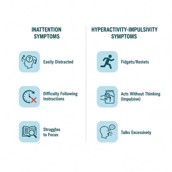 รายการตรวจสอบเกณฑ์อาการ ADHD ของ DSM-5