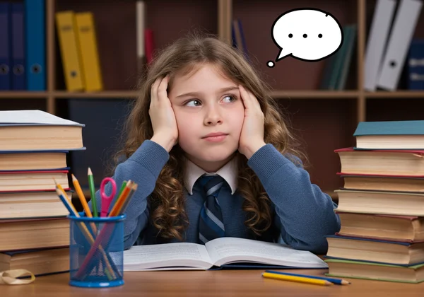 School-aged child struggling with focus in class